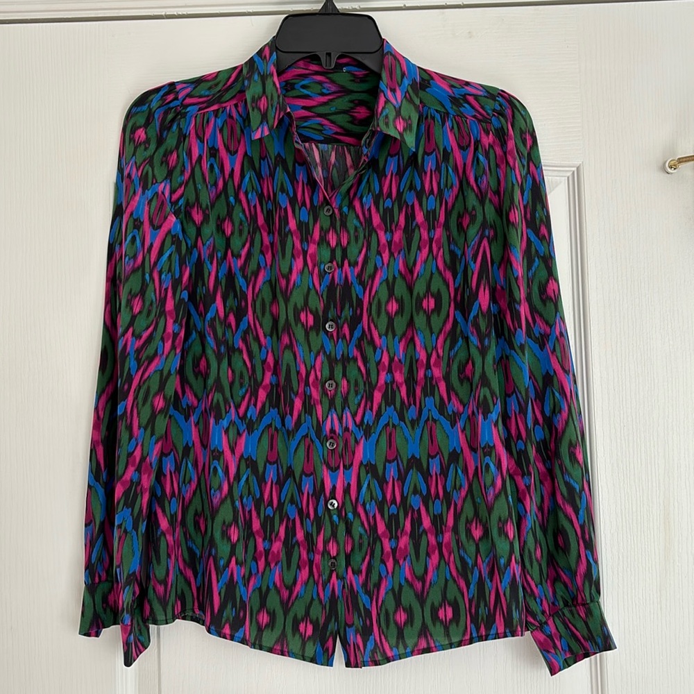 M Missoni, 100% silk blouse, US4